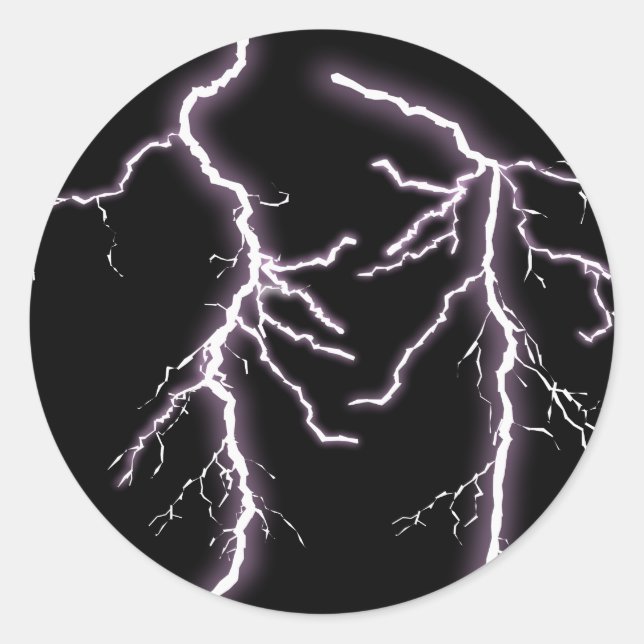 Rond Sticker pour la foudre (Devant)