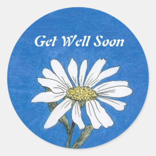 Rond Sticker pour la marguerite