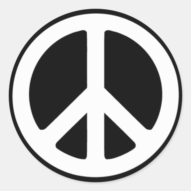 Rond Sticker pour la paix (Devant)