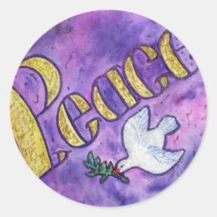 Rond Sticker pour la paix