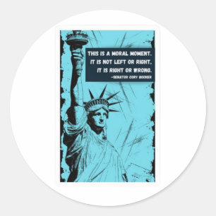 Rond Sticker pour la question morale