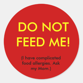 Rond Sticker pour la sécurité anti-allergie des enfants
