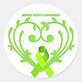 Rond Sticker pour la sensibilisation à la santé mentale