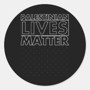 Rond Sticker pour la vie palestinienne