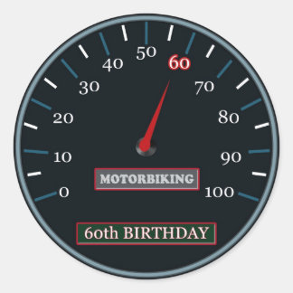 Rond Sticker pour le 60e anniversaire