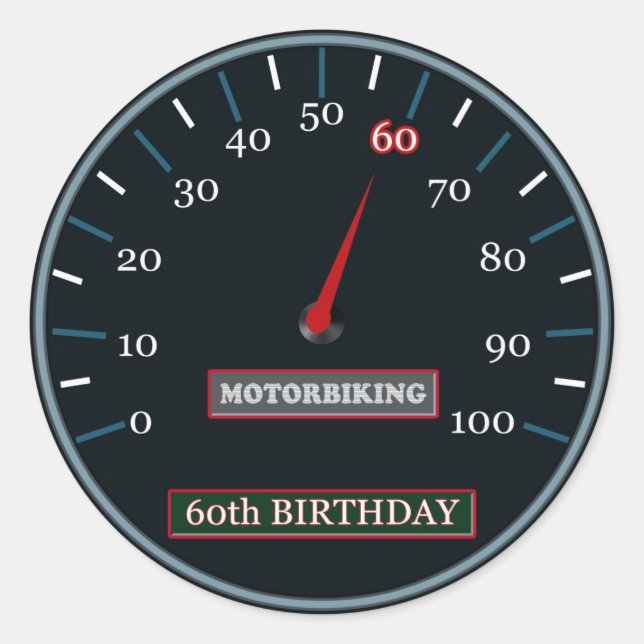 Rond Sticker pour le 60e anniversaire (Devant)