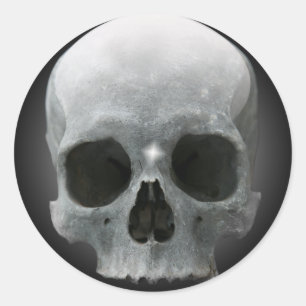 Rond Sticker pour le crâne humain