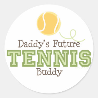 Rond Sticker pour le futur Tennis Buddy de papa