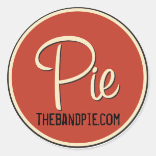 Rond Sticker pour le logo à tarte - feuille de 6 !