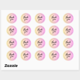Rond Sticker pour le Merci des petites entreprises