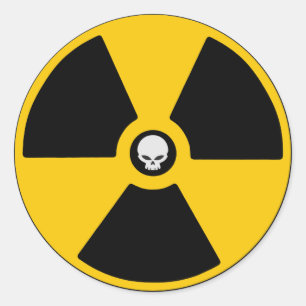 Rond Sticker pour le risque de rayonnement