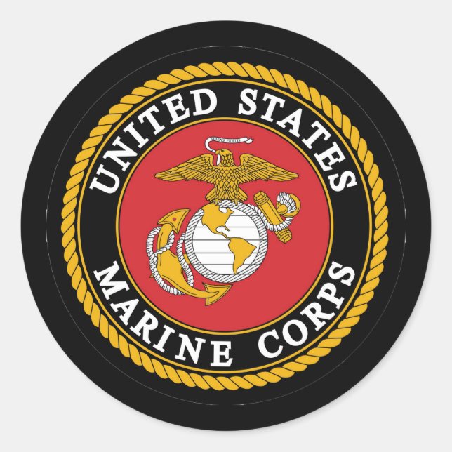 Rond Sticker pour le sceau du Corps des Marines (Devant)