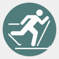 Sticker pour le symbole de ski de fond