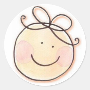 Rond Sticker pour le visage de bébé