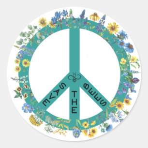 Rond Sticker pour les abeilles - Sticker pour les signe