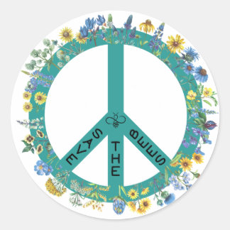 Rond Sticker pour les abeilles - Sticker pour les signe