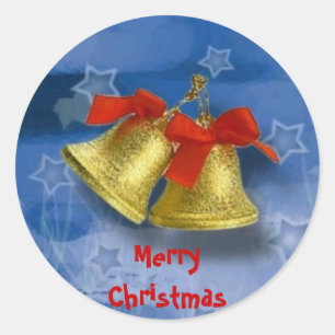 Rond Sticker pour les cloches de Noël