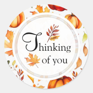 Rond Sticker pour les feuilles automnales