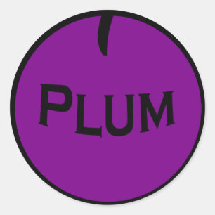 Rond Sticker pour les fruits de prune