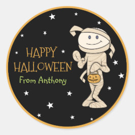 Rond Sticker pour l'Halloween pour maman personnalisées
