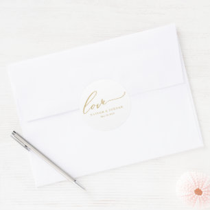 Rond Sticker pour Mariage couleur modifiable pour l'amo