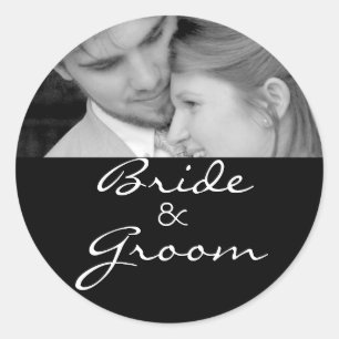 Rond Sticker pour mariée et chambre avec votre photo