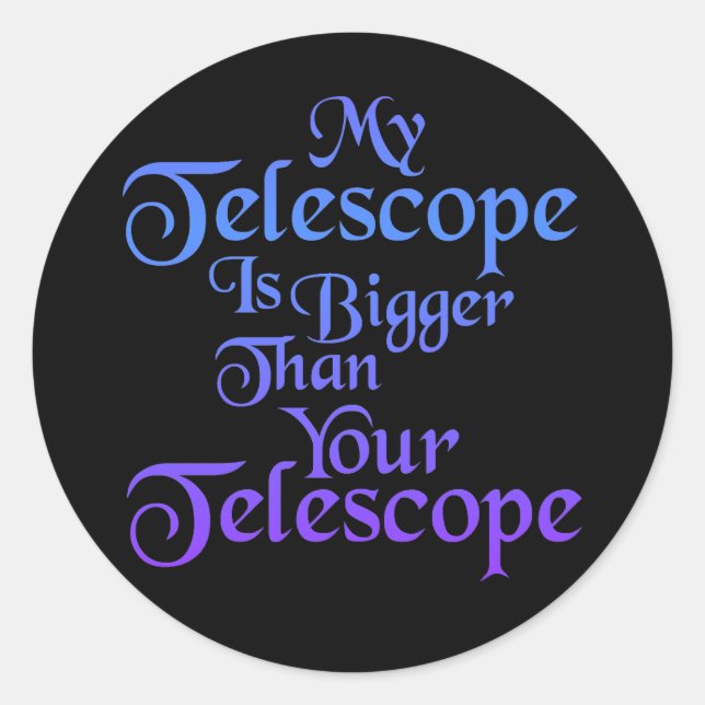 Rond Sticker pour mon télescope (Devant)