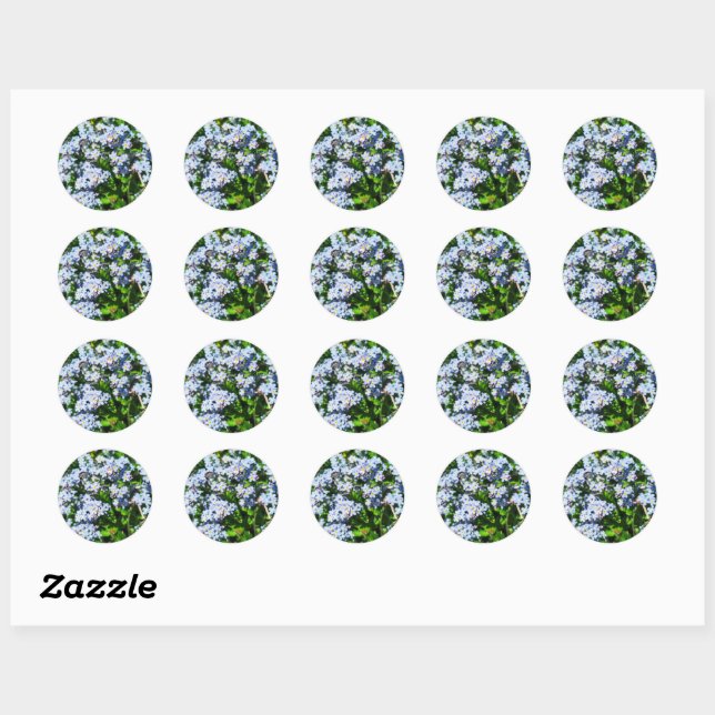 Rond Sticker pour ne pas oublier (Feuille)