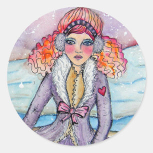 Rond Sticker pour neigeuse