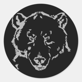 Rond Sticker pour ours Grizzly