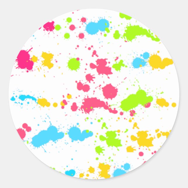 Rond Sticker pour peinture (Devant)
