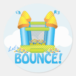 Rond Sticker pour phoque d'anniversaire Big Bounce Hous