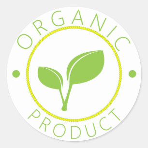 Rond Sticker pour produit biologique
