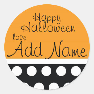 Rond Sticker pour sac de traitement d'Halloween