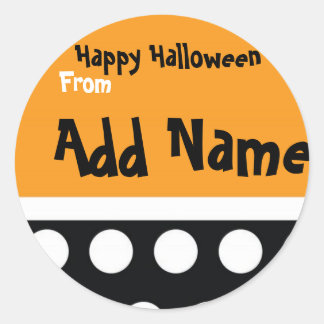 Rond Sticker pour sac de traitement d'Halloween