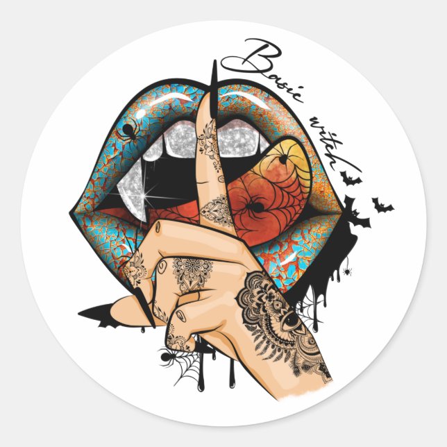 Rond Sticker pour sorcière de base (Devant)