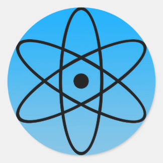 Rond Sticker pour symbole atomique