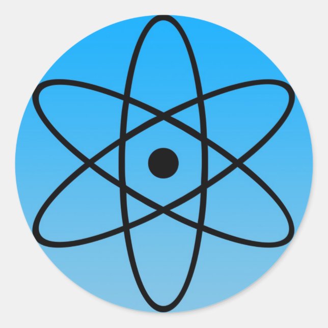 Rond Sticker pour symbole atomique (Devant)