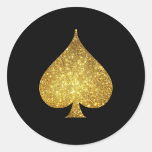 Rond Sticker pour symbole de la Parties scintillant d'o