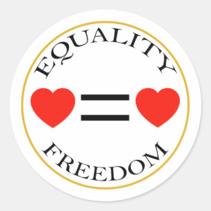Rond Sticker pour symbole d'égalité