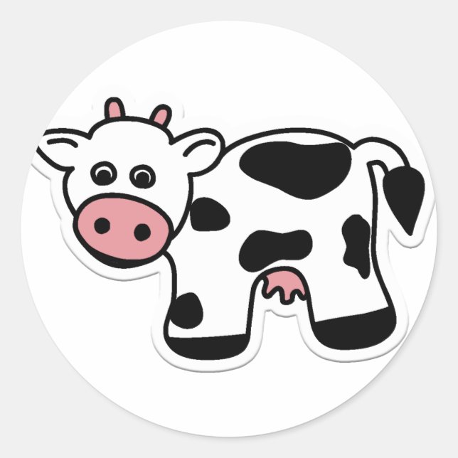 Rond Sticker pour vache à dessin (Devant)
