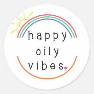 Rond Sticker pour vibes huileuses