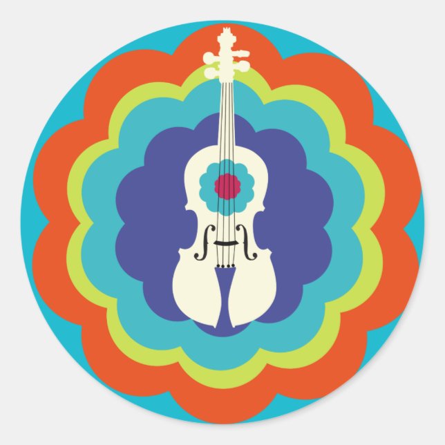 Rond Sticker pour violon (Devant)