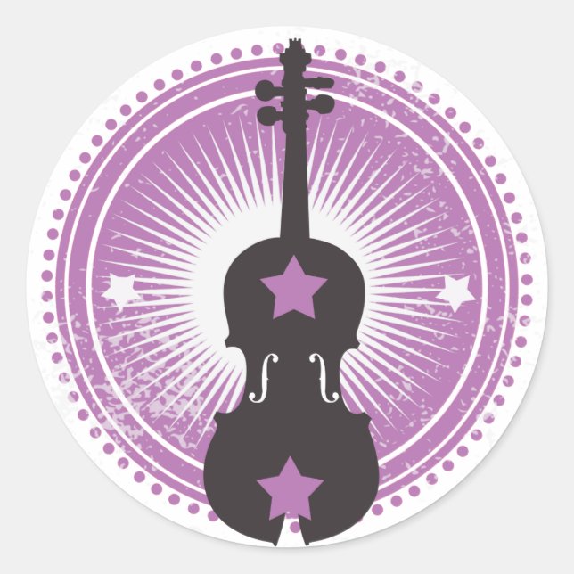 Rond Sticker pour violon (Devant)