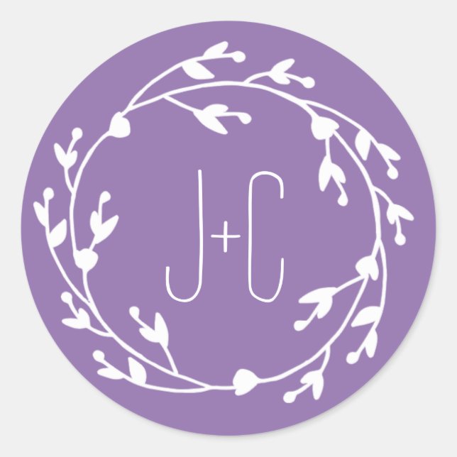 Rond Sticker préféré aux fleurs peintes (Devant)