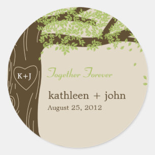 Rond Sticker préféré en chêne