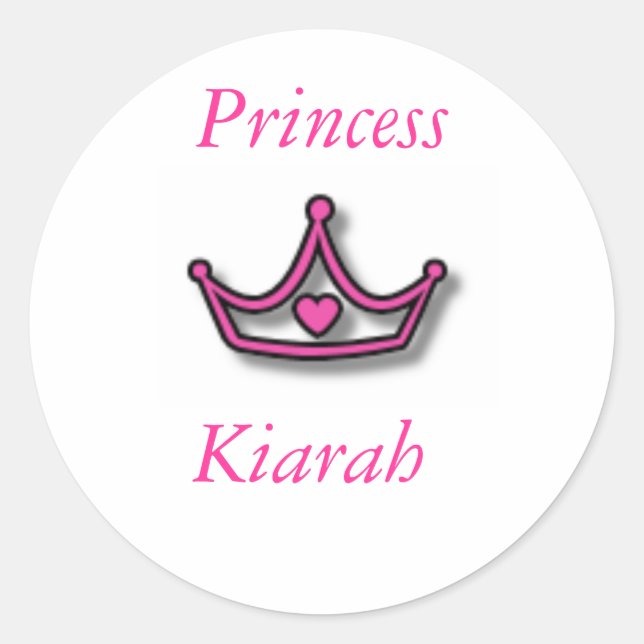 Rond Sticker Princess (Devant)