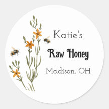 Sticker produit miel maison