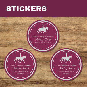 Rond Sticker professionnel tendance Horse Training