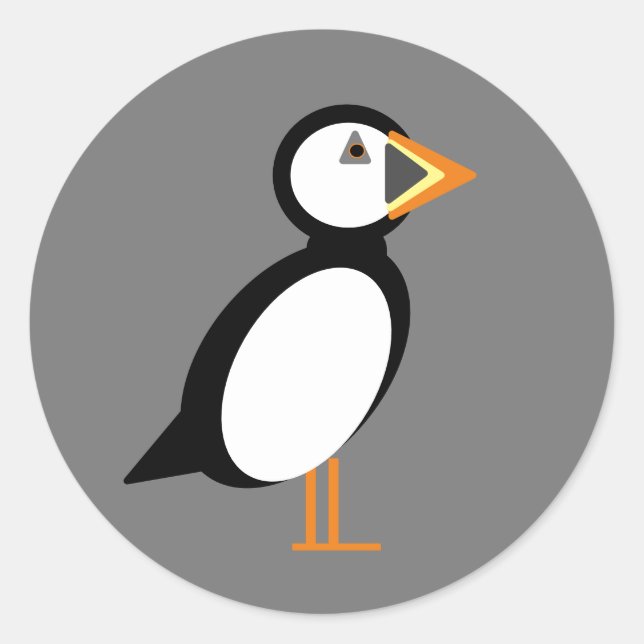Rond Sticker Puffin (Devant)